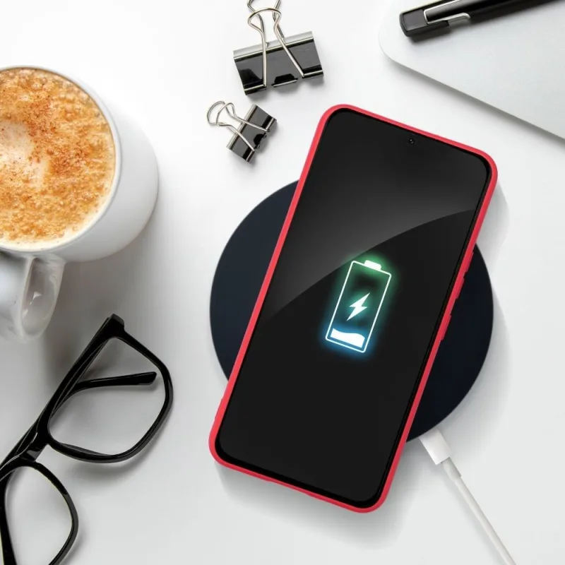 Soft Flex Silikónový kryt na Samsung Galaxy S24 Plus, červený