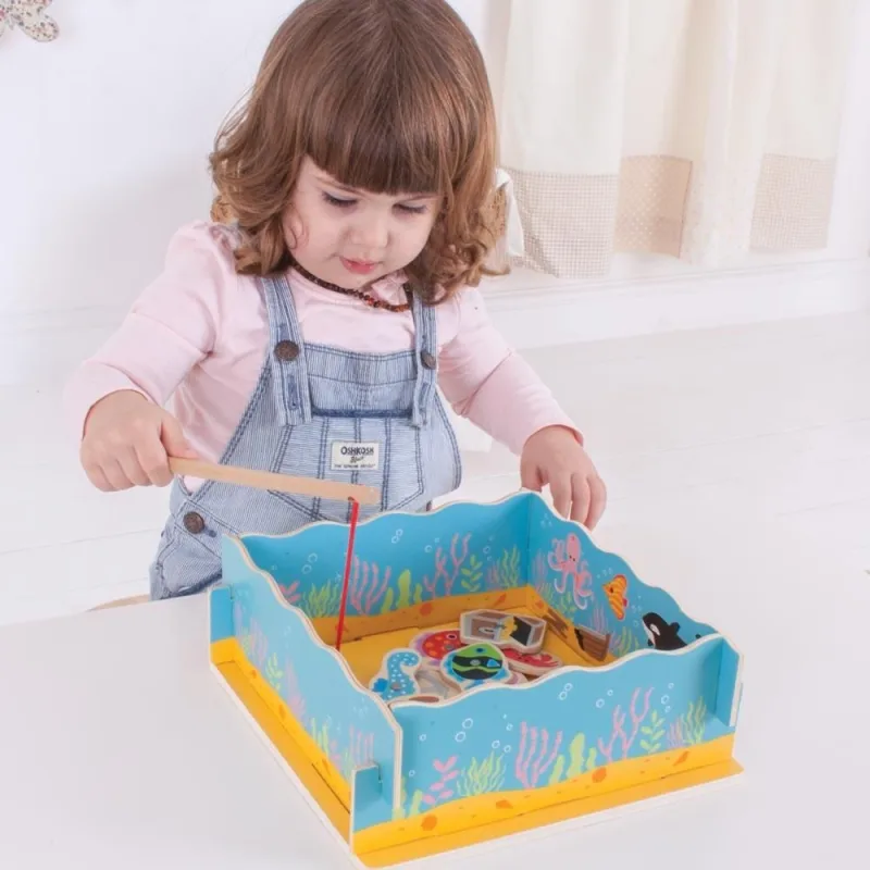 Bigjigs Toys Magnetické chytanie rybičiek