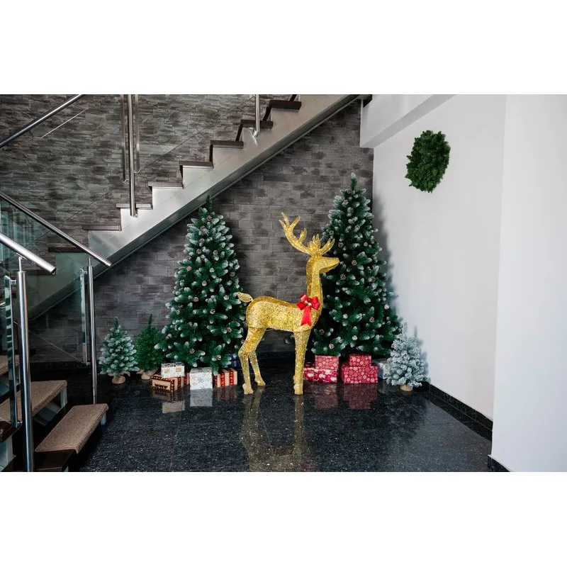 Vianočný stromček Albero, jedľa, zasnežené konce, so šiškami, 200 cm