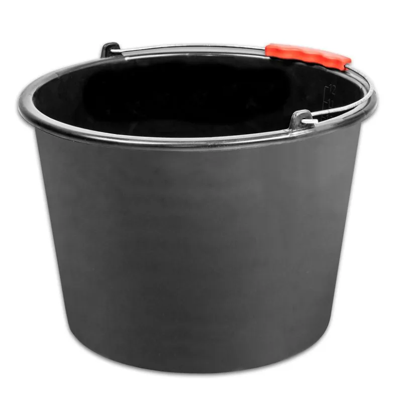 Stavebné vedro ReCycled 20 l, plastové, s plastovým úchytom, čierne