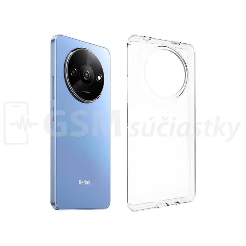 Puzdro silikónové priesvitné Xiaomi Redmi A3 Farba: Priesvitné