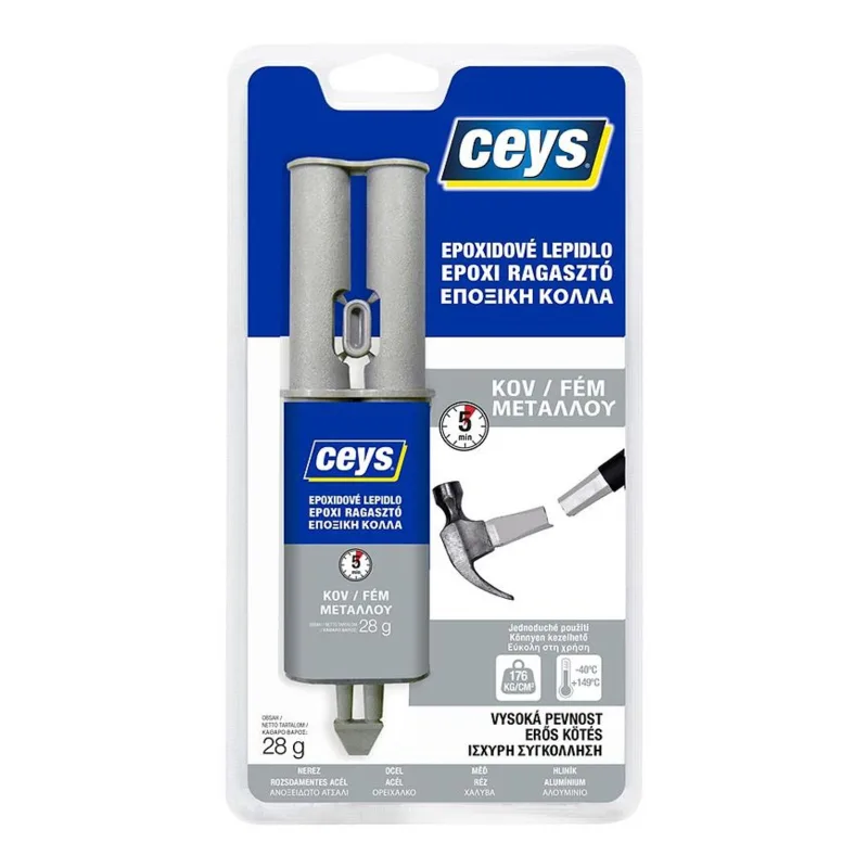 Lepidlo na kov Ceys EPOXCEYS, striekačka, 28 g