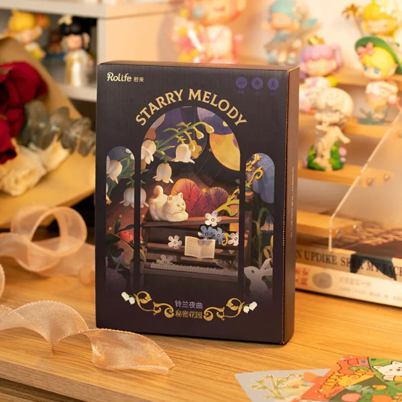 RoboTime Drevené 3D puzzle Miniatúrne divadielko Večerný koncert