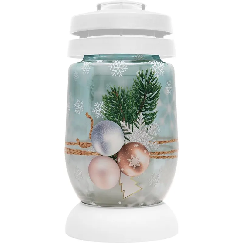Kahanec Bolsius S07 3D Vianočné gule, 22,4 cm, na hrob, s náplňou 36 h