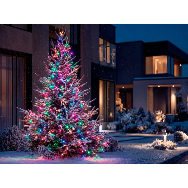 Vianočné osvetlenie reťaz Errai, 1200 LED, multicolor, 24 m, exteriér