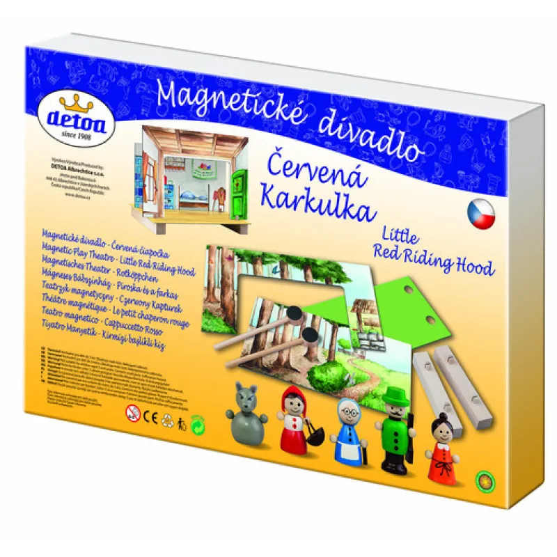 Detoa Detské divadlo magnetické - Červená Čiapočka