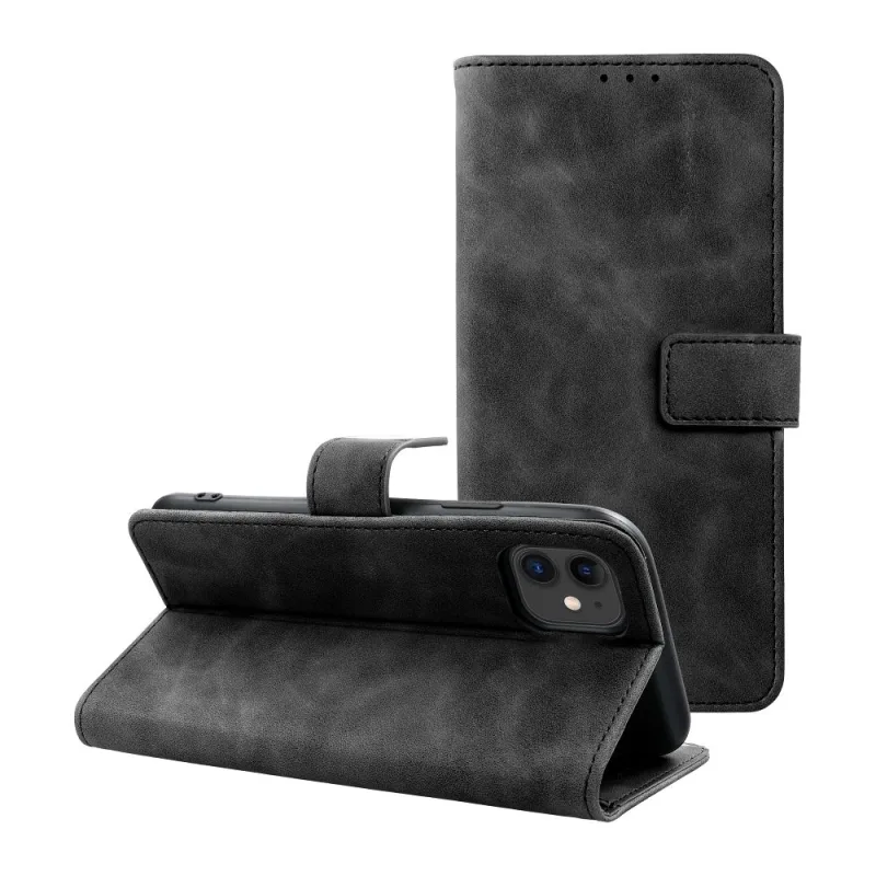Magnet Book Knižkové diárové puzdro iPhone 12, 12 Pro, čierne