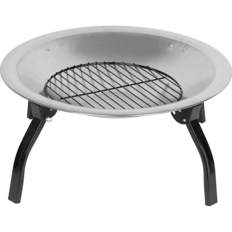 Záhradné ohnisko Mara, BBQ, kovové, okrúhle, 57x57x40 cm