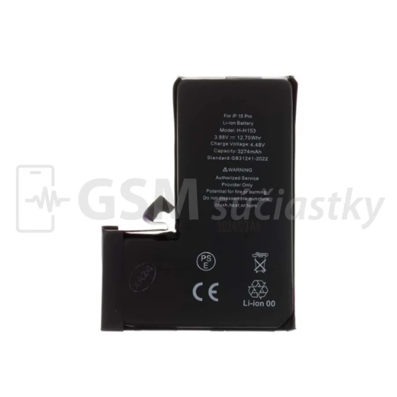 Batéria iPhone 15 Pro - 3274 mAh