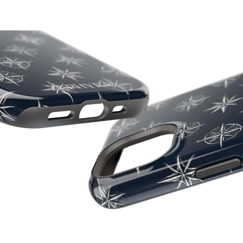 ZEPHYRA Navy Compass - iPhone 13 Mini Kryt