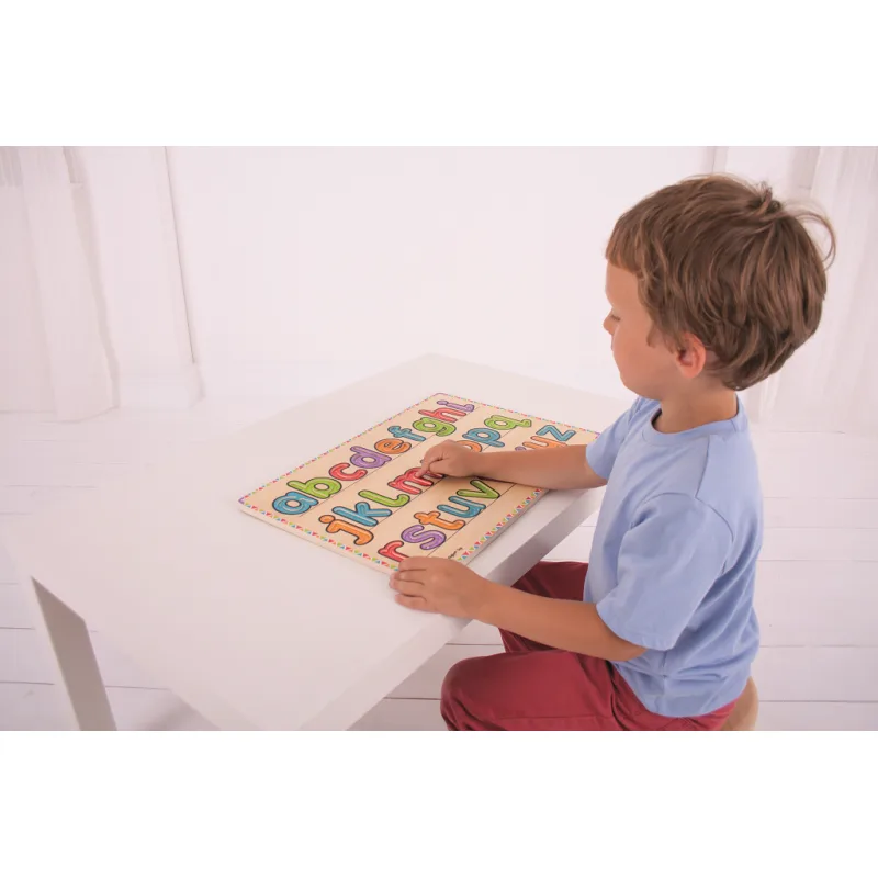 Bigjigs Toys Drevená didaktická hračka - Nauč sa písať