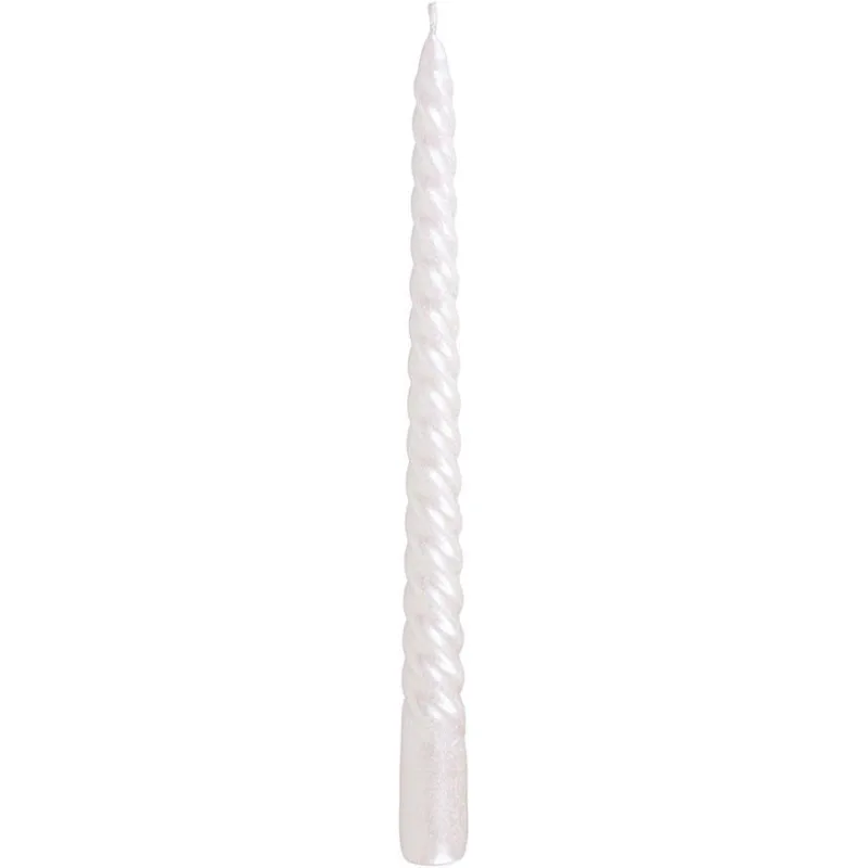 Sviečka MagicHome Vianoce, 25 cm, biela, špirálová, balenie 2 ks