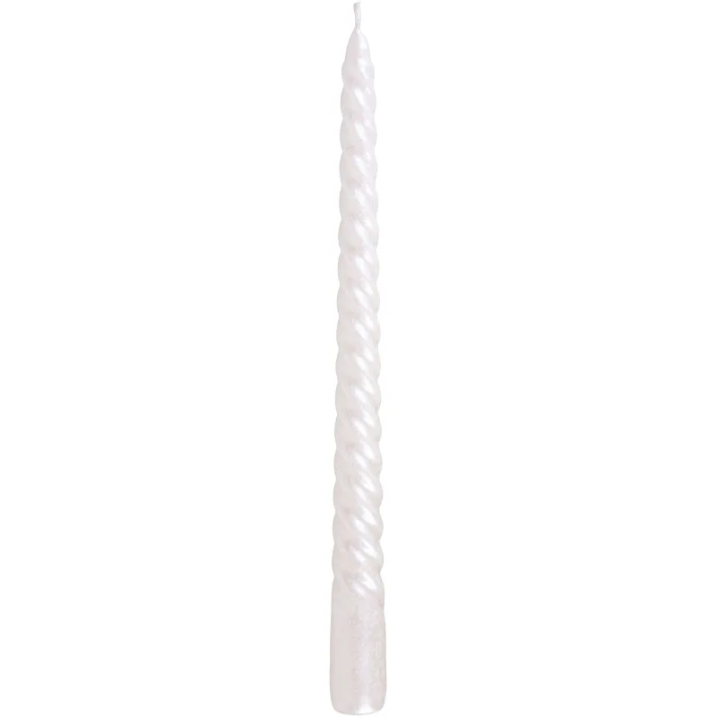 Sviečka MagicHome Vianoce, 25 cm, biela, špirálová, balenie 2 ks