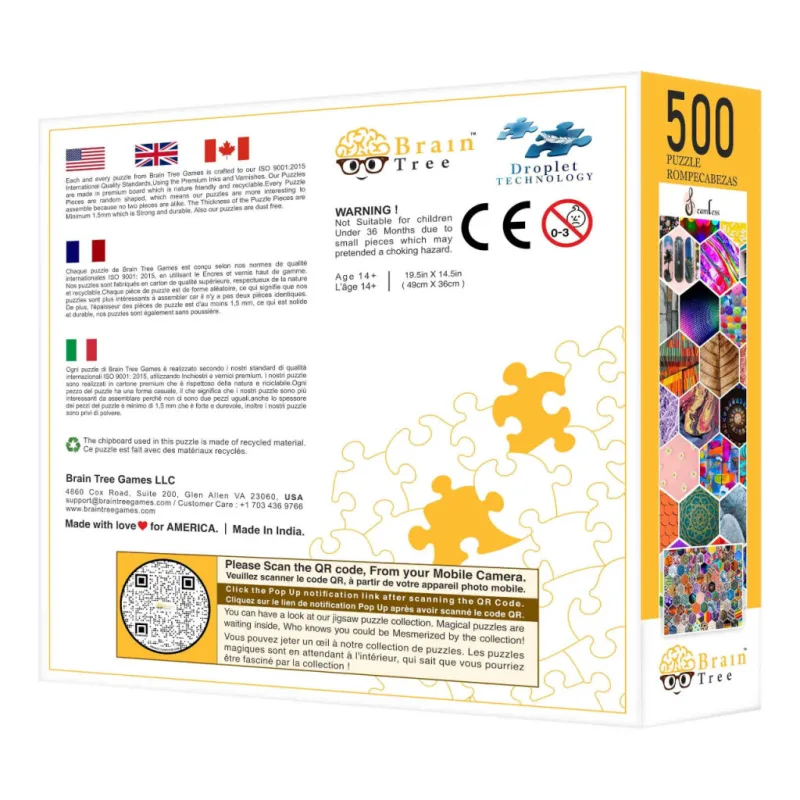 Brain Tree Puzzle Obrázkové dlaždice 500 dielikov