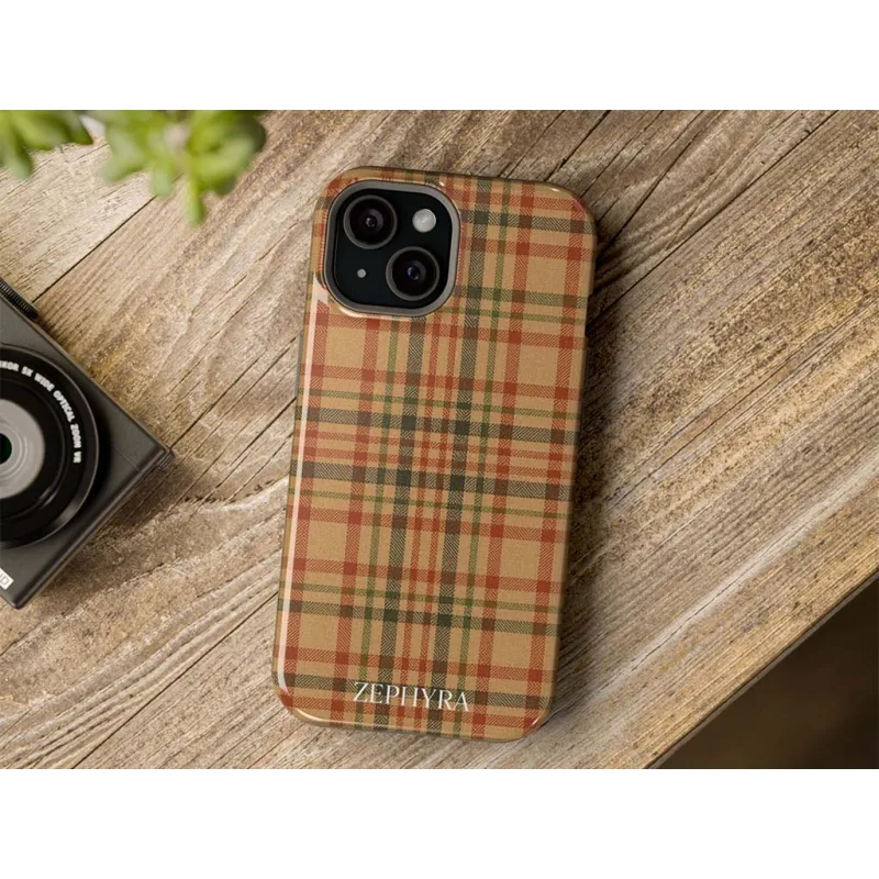 ZEPHYRA Desert Check - iPhone 13 Mini Kryt