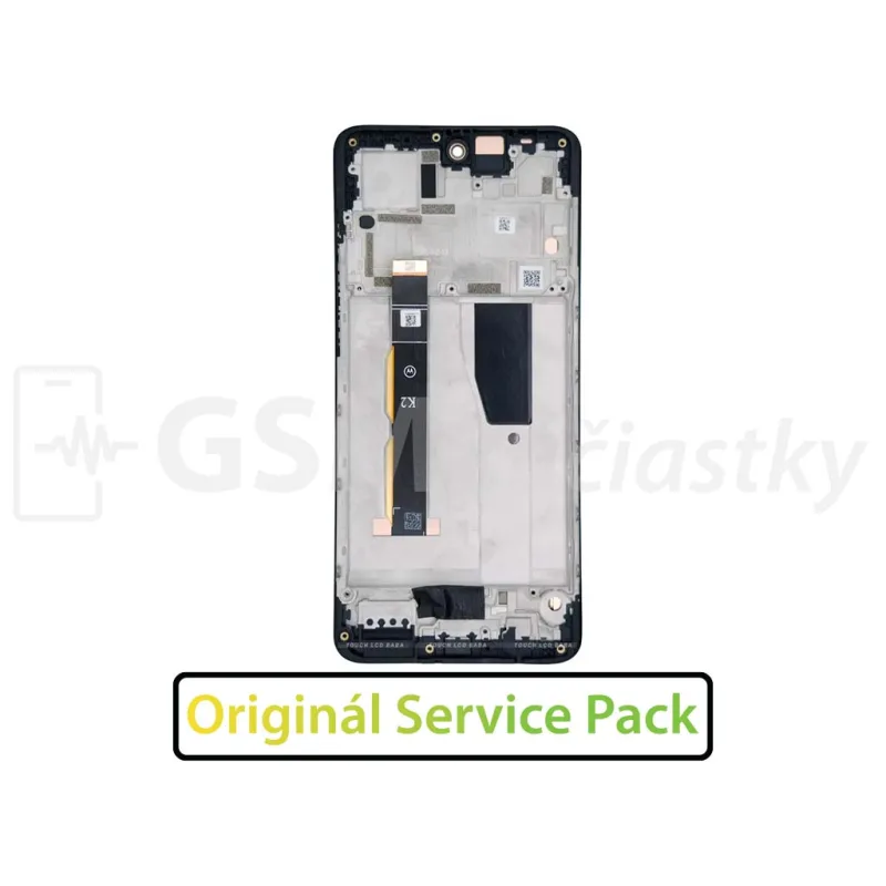 LCD displej + dotykové sklo Motorola Moto G84 Farba: Čierna