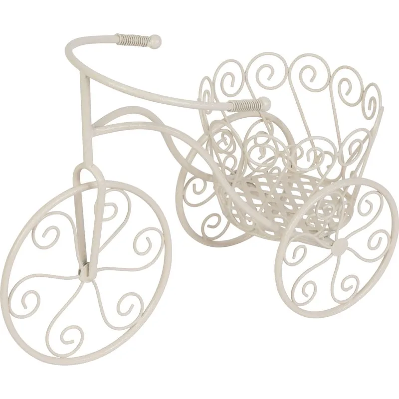 Záhradná dekorácia Mecco Stojan na kvetináč, bicykel, 48x20x35 cm
