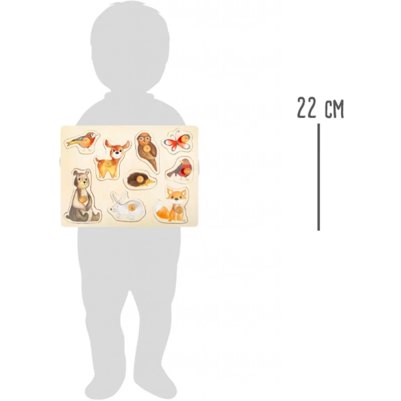 Drevené vkladacie puzzle Lesné zvieratká