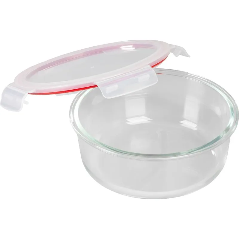 Dóza MagicHome okrúhla 1300 ml, sklenená, s vekom Clip