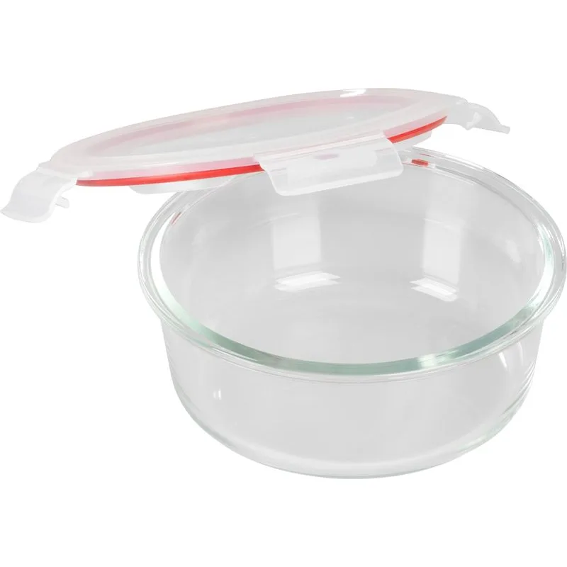 Dóza MagicHome okrúhla 950 ml, sklenená, s vekom Clip