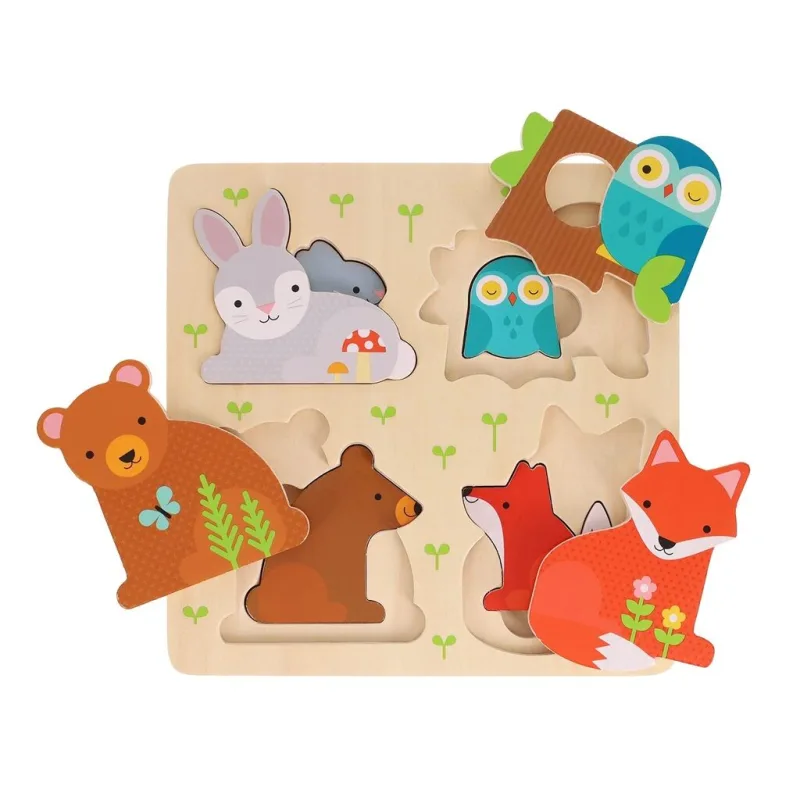 Drevené odkrývacie puzzle Si moje bábätko