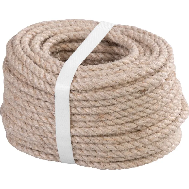 Lano Strend Pro Premium 5 mm, jutové, prírodné, stáčané, 20 m