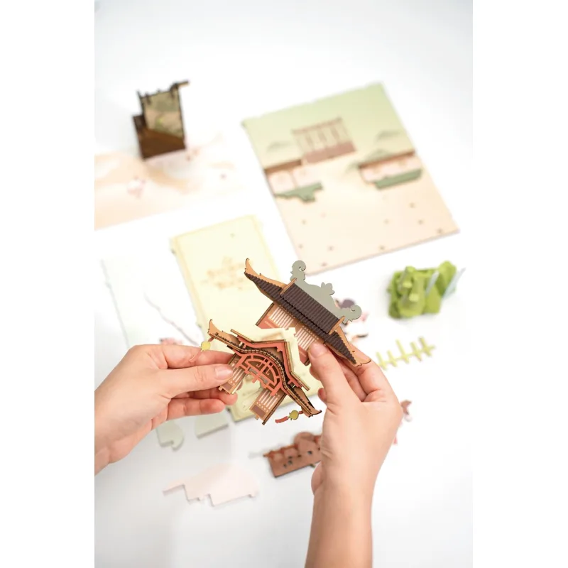 RoboTime 3D puzzle záložka "Padajúca sakura"