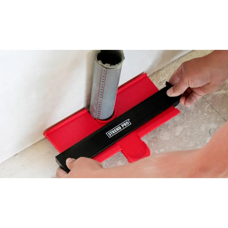 Šablóna na obkreslenie tvarov DG680, 250x101 mm, s uzamknutím a magnetom