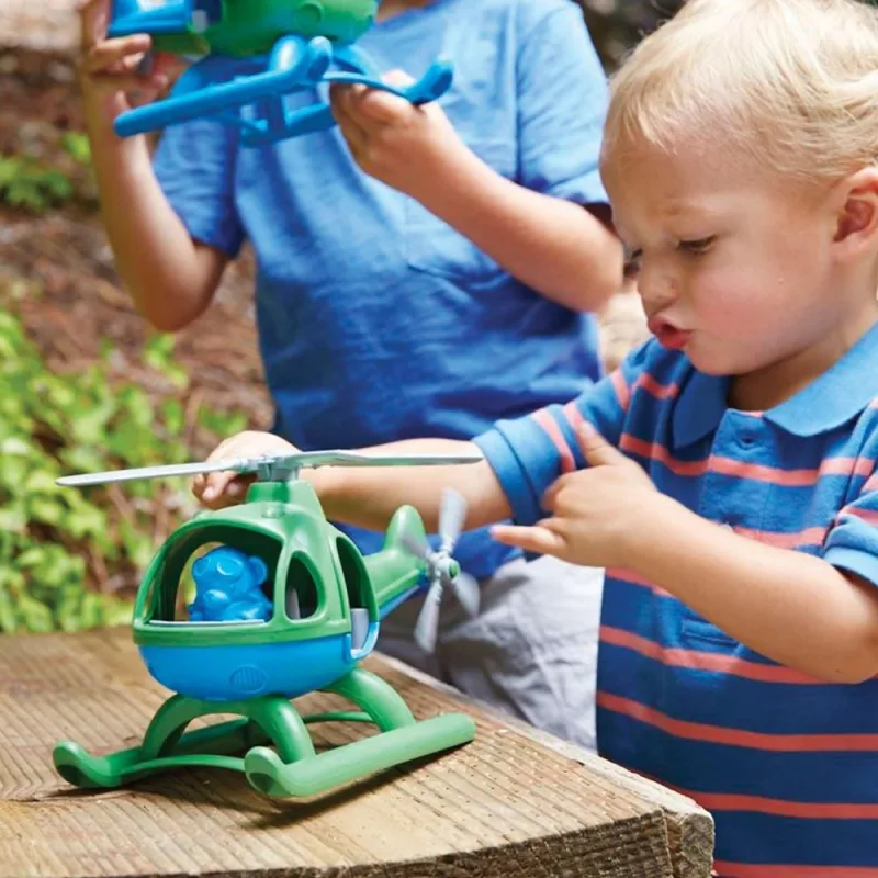Green Toys Vrtuľník modrý