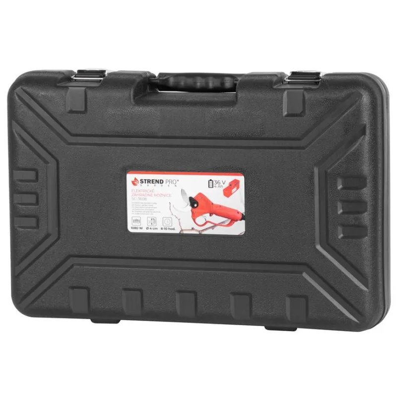 Akumulátorové nožnice na konáre a vinič Strend Pro Profesional 36V 4Ah, max. 4 cm