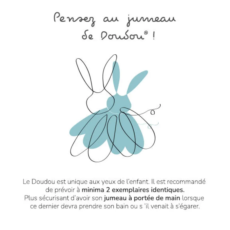 Doudou Darčeková sada - Líška s dečkou z BIO bavlny 20 cm