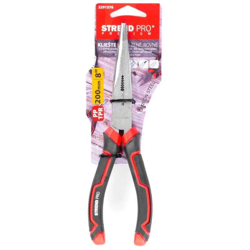 Kliešte Strend Pro Premium ComfortGrip DL412, 200 mm, s dlhými čeľusťami