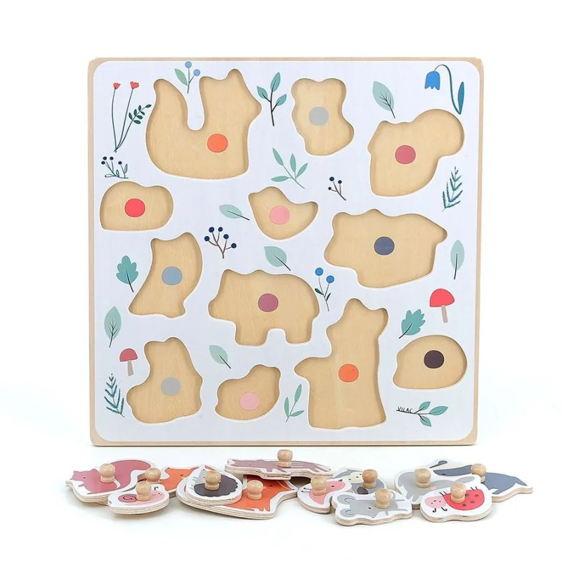 Vilac Puzzle s úchytom Lesné zvieratká