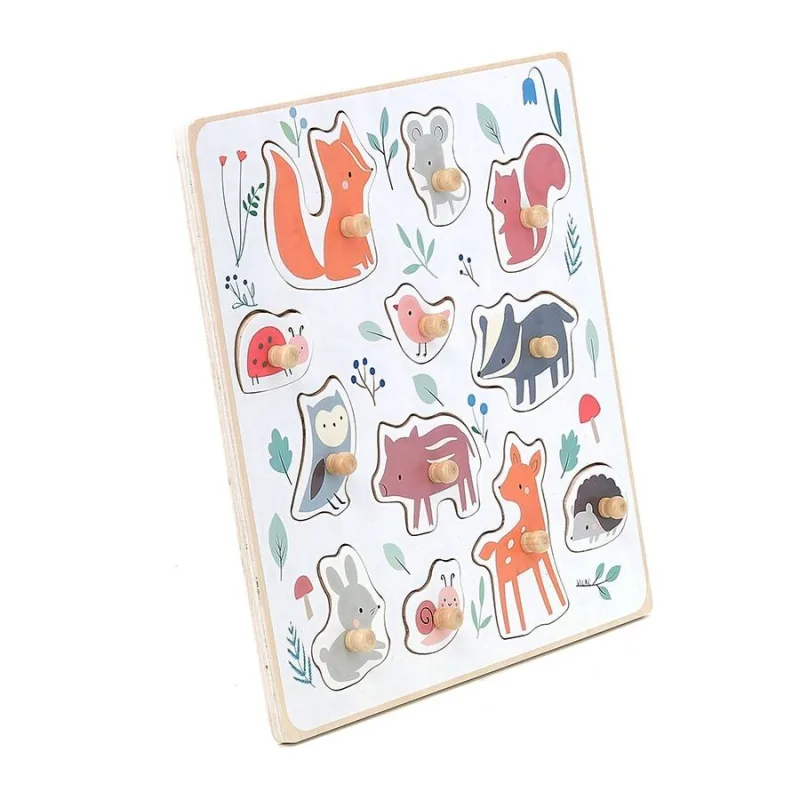 Vilac Puzzle s úchytom Lesné zvieratká