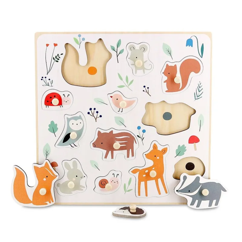 Vilac Puzzle s úchytom Lesné zvieratká