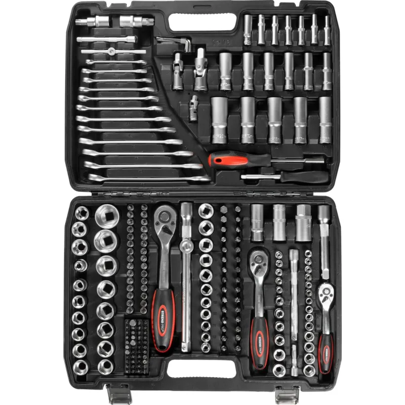 Strend Pro Sada náradia STREND CUBE 221, 1/2"+1/4"+3/8" 215 dielna, 239678