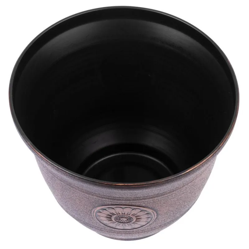 Medený kvetináč Strend Pro, efekt kovu, 30 cm