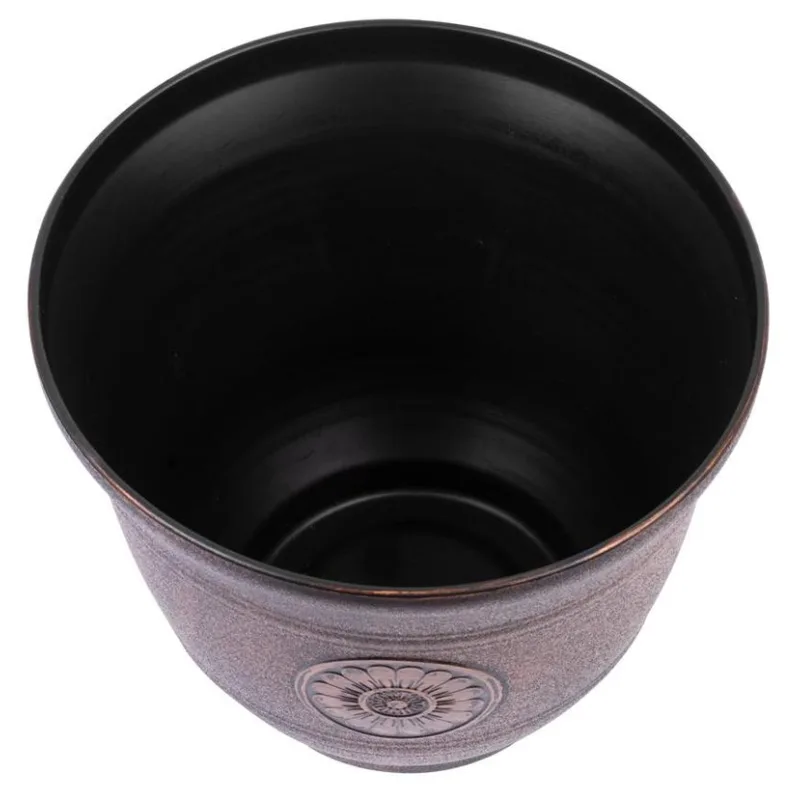 Medený kvetináč Strend Pro, efekt kovu, 30 cm