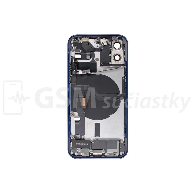 iPhone 12 mini - Zadný Housing s Malými Dielmi - Modrý