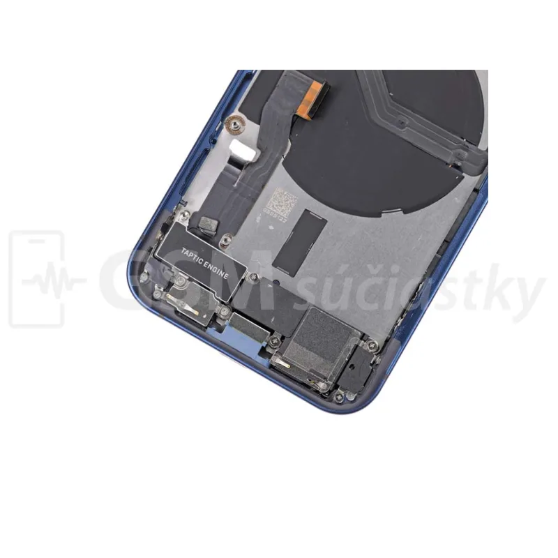 iPhone 12 mini - Zadný Housing s Malými Dielmi - Modrý
