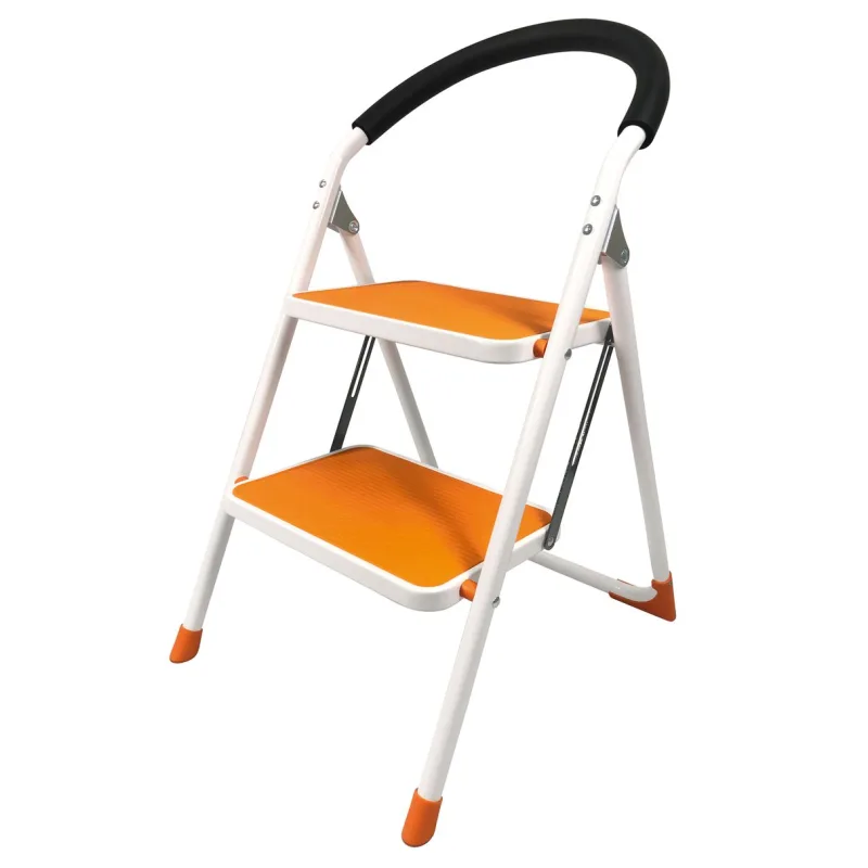 Schodíky Strend Pro WRH2061, 2-stupienkové, oceľové, oranžové, 150 kg