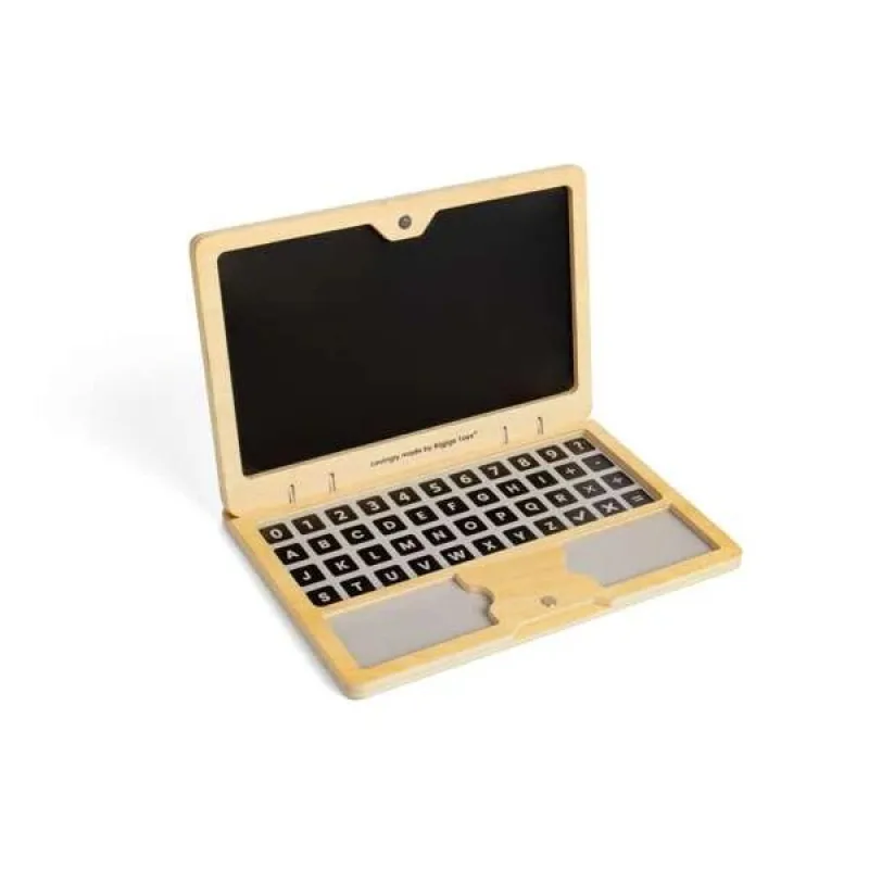 Drevený magnetický notebook