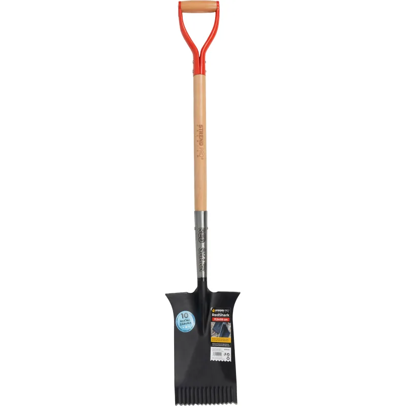 Rýľ Strend Pro Premium RedShark rovný, drevená násada D 1150 mm