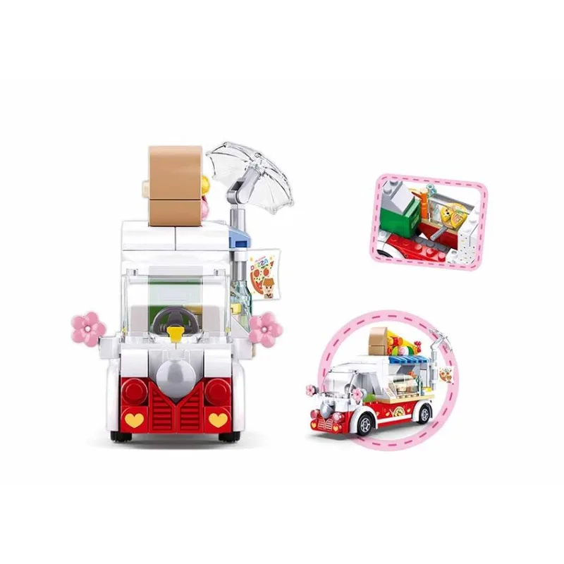 Sluban Girls Dream M38-B0993D Pizza vozidlo