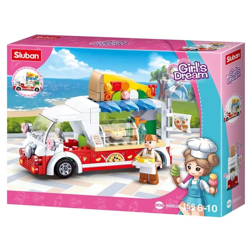 Sluban Girls Dream M38-B0993D Pizza vozidlo