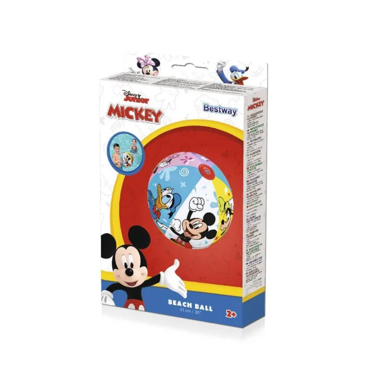 Lopta Bestway® 91098, Mickey&Friends, detská, nafukovacia, 510 mm