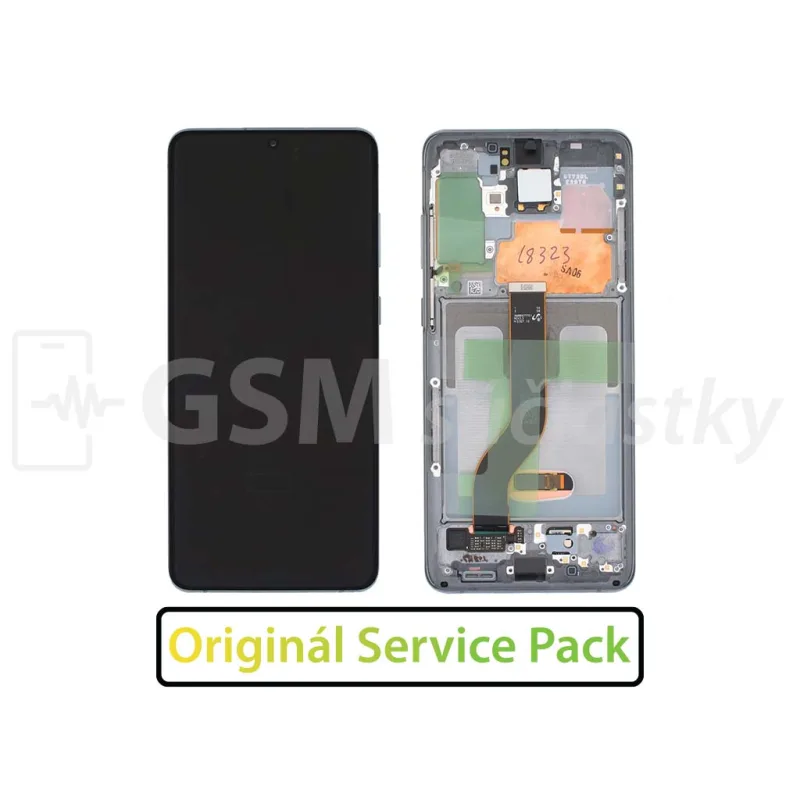 LCD Displej + Dotykove sklo Samsung G986/G985 Galaxy S20+ Originál Farba: Cosmic black