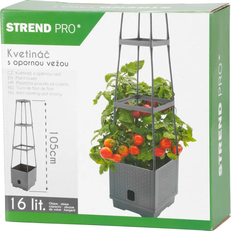 Kvetináč Strend Pro Herrison FP8018, s opornou vežou
