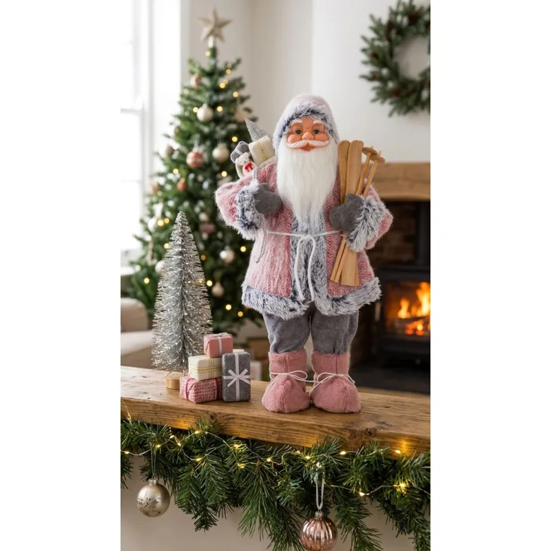 Dekorácia MagicHome Vianoce, Santa, 46 cm