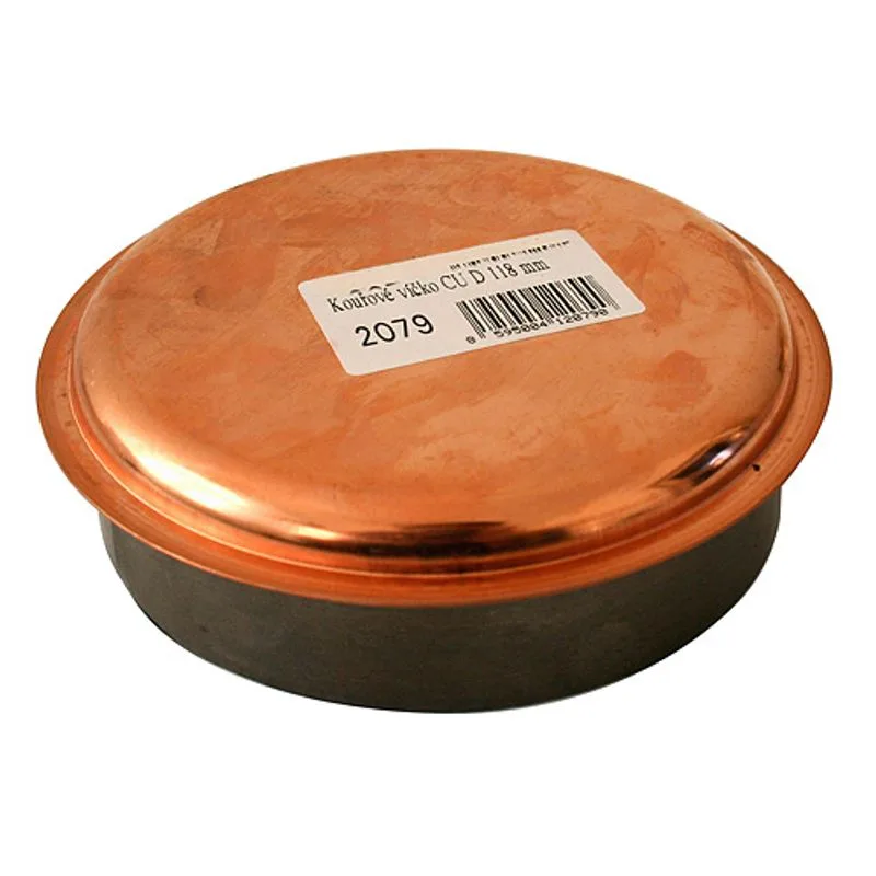 Komínová záslepka na dymovod, zátka Antikoro 118 mm, Cu